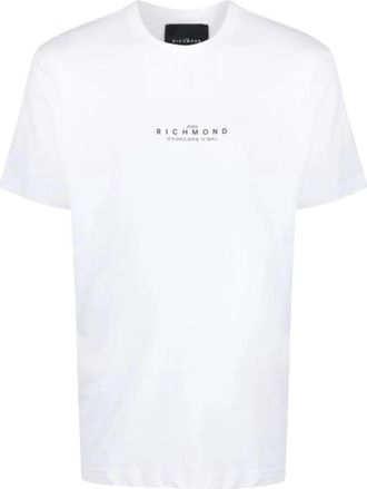 John Richmond Casual T-Shirt Lakoi - Heren - T-shirts - Wit - 2XL - Katoen - Tops