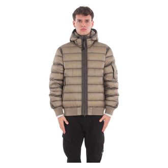 C.P. Company C.p. Company, Heren, Jassen, Beige, Maat: XL Leer