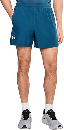 Under Armour Launch Run 5 Shorts Mens Clothing Wham Blue/Blue Haze/Reflective : 2XL 5, Mesh/Polyester