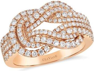 Le Vian Gladiator Knot 14K Rose Gold 0.99 Ct. Tw. Diamond Cocktail Ring