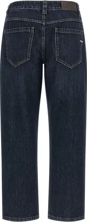 Brunello Cucinelli Womens Blue Cotton Straight-Leg Jeans Clothing