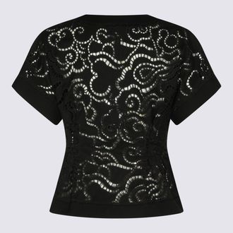 Nissa Lace-Cutout Jacket - Black