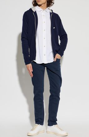 Eleventy Tapered Leg Jeans, Mens, Navy Blue