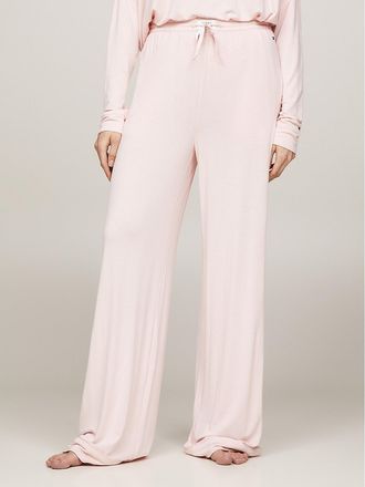 Tommy Hilfiger Womens Wide-Leg Lounge Pant - Pink - XL