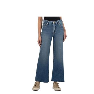 Kut from the Kloth KUT From The Kloth Meg High Rise Fab Ab Wide Leg Jeans Womens 27.5 Blue GBO2869