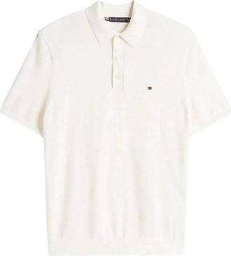 Tommy Hilfiger Polo Shirt - Heren - Polos - Wit - XL - Katoen - Tops