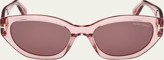 Tom Ford Penny Acetate Butterfly Sunglasses
