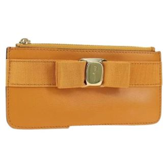 Ferragamo Pre-owned Wallets, female, Yellow, Size: ONE SIZE Pre-owned Coin Purse