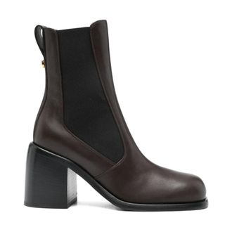 Sergio Rossi Chelsea Boots, female, Brown, 7 UK, Leather Heel Boots