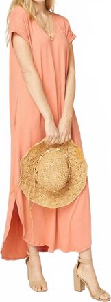 Entro Everyday Pocket Maxi Dress In Sunset