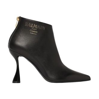 Balmain Heeled Boots, female, Black, 4 UK, Buckle Detail Ankle Boots