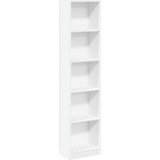 vidaXL Bookcase White 40x24x176 cm Engineered Wood Vidaxl