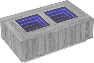 vidaXL Vidaxl - Coffee Table with Infinity led Grey Sonoma 116x69x40 cm