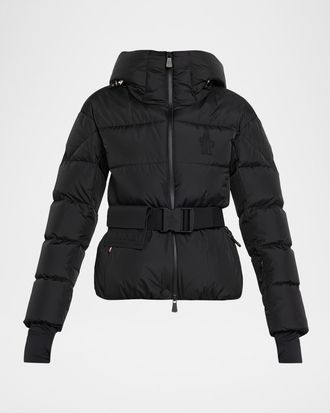 Moncler Bouquetin Hooded Down Ski Jacket