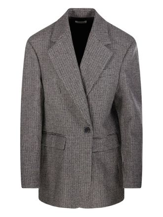 P.A.R.O.S.H. houndstooth-pattern blazer - women - Fabric - S - Brown