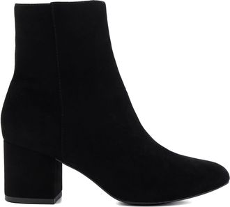 Dune London Ladies OTTACK Block-Heeled Ankle Boots Size UK 6 Suede Black