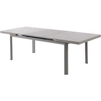 Vente-Unique Tavolo da giardino allungabile in alluminio L.180/240 cm Tortora - NAURU di MYLIA