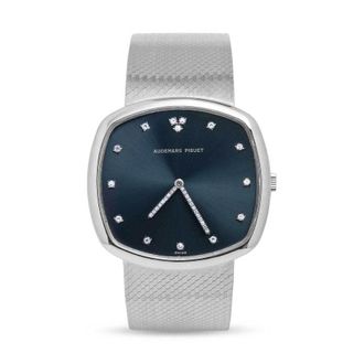 Audemars Piguet Pre-owned Audemars Piguet Vintage Diamond Blue Dial Unisex Watch 102871
