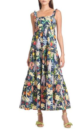 Sachin & Babi Giorno Floral Stretch Cotton Sundress in Alto Giardino at Nordstrom, Size X-Small