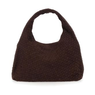 JW PEI Shoulder Bags, female, Brown, Size: ONE SIZE Iaura Faux Suede Woven Shoulder Bag
