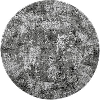 Oci Die Teppichmarke Teppich »BESTSELLER CAVA« rund 8 mm Höhe Glanz Viskose, Hoch Tief Struktur, mit Fransen, Wohnzimmer