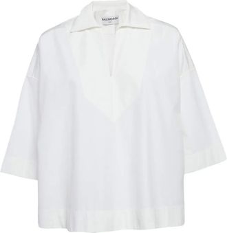 Balenciaga minimalist cotton blouse - White