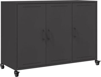 vidaXL Sideboard Black 100.5x39x72 cm Steel Vidaxl