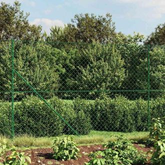 vidaXL Vidaxl - Cerca De Alambre Con Pinchos De Anclaje Verde 1,6x25 M