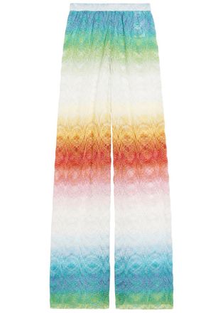 Missoni Patterned Metallic-knit Trousers - Multicoloured - 44 (UK14 / L)