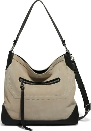 Aim&eacute;e Bandit Convertible Hobo Bag in Oat Suede at Nordstrom Rack