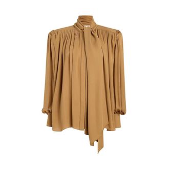 Khaite Blouses, female, Beige, Size: 2XS Khaite Top Beige
