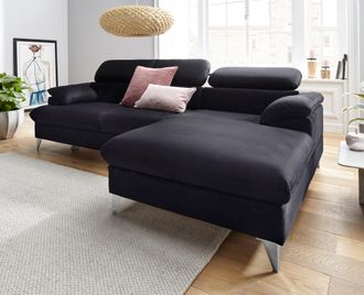 Cotta Ecksofa »Caluso L-Form« mit Kopfteilverstellung, wahlweise mit Bettfunktion & Bettkasten