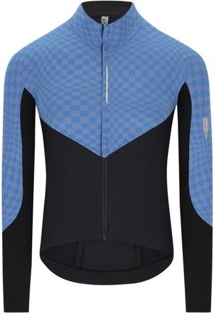 Q36.5 Dottore Hybrid Que L/S Jersey Velotrikot f&uuml;r Herren | schwarz/blau