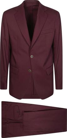Mars&eacute;m Abito MP Slim Pantalone New Slim - Heren - Business pakken - Rood - XL - Leer - Kostuums