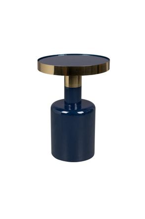 Zuiver Mesa auxiliar esmaltada en acero azul