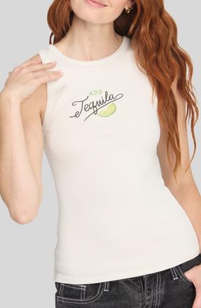 Project Social T Add Tequila Graphic Tank in Vintage White at Nordstrom, Size X-Small