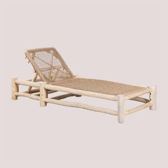 Sklum Pack De 2 Tumbonas Reclinables En Madera De Teca Bientina Sklum