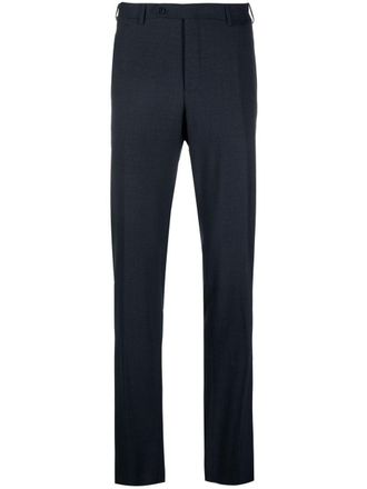 Canali straight-leg tailored trousers - Blue