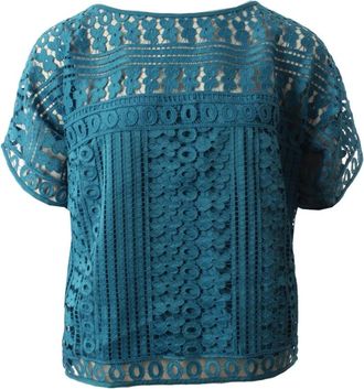 Charo Ruiz Ibiza Top - Dames - Blouses - Blauw - S - Overhemden