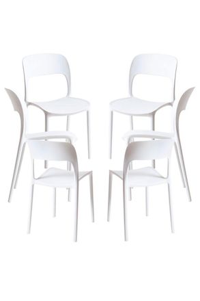 Regalos Miguel Packs Sillas Jard&iacute;n - Pack 6 Sillas Inis - Blanco