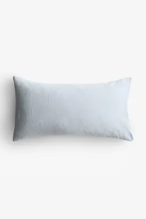 H&M Kopfkissenbezug aus Baumwollmusselin - Hellblau