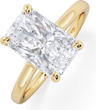 The Diamond Store Amora Radiant 3.00ct Hidden Halo Lab Diamond Engagement Ring G/VS1 Set in 18K Gold