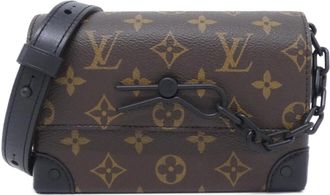 Louis Vuitton Black Marron Coated Canvas Shoulder Bag (Pre-Owned)