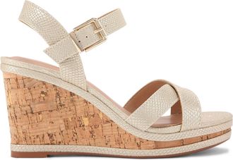 Carvela Womens Verona Wedge Heels - Gold - Size UK 3