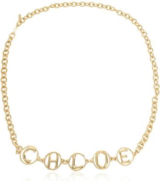 Chlo&eacute; Accessoires, Dames, Geel, ONE Size, Script Sieraden Riem