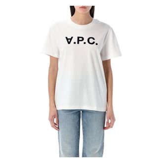 A.P.C. A.p.c., Tops, Dames, Wit, XL, Katoen, T-shirt Standard Grand VPC