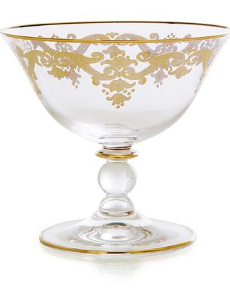 Alice Pazkus Serving Bowl with Rich 24K Gold Artwork