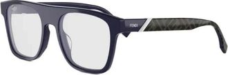 Fendi Brillen - Heren - Brillen - Blauw - 53 MM - Accessoires
