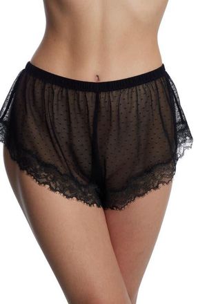 Skarlett Blue Entice Lace Short in Black at Nordstrom, Size Xx-Large