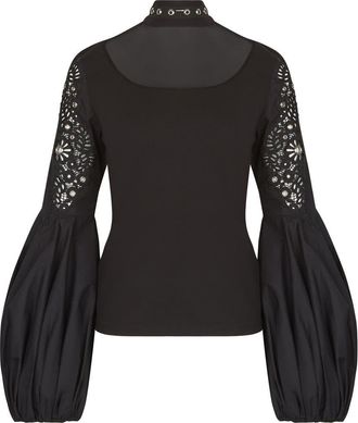 Anne Fontaine Lenna Top in Black at Nordstrom, Size 40